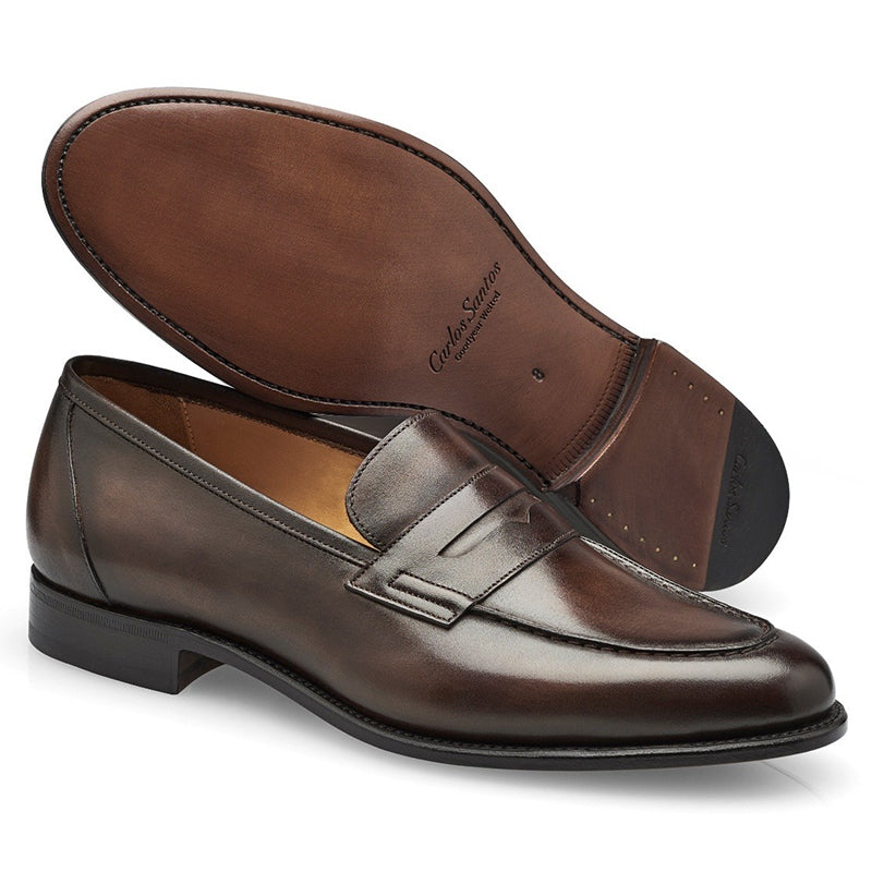 Carlos Santos Elliot 9176 Penny Loafer Shoes Coimbra