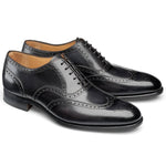Carlos Santos Frank 7273 Wingtip Shoes Noir Shadow