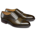 Carlos Santos Gary 9381 Cap Toe Shoes Noir Shadow