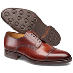 Carlos Santos Gary 9381 Cap Toe Shoes Wine Shadow