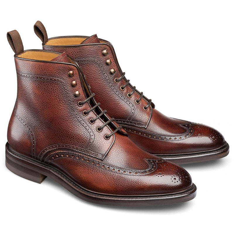 Carlos Santos Gladiator 8922 Lace-up Boots Wine Shadow