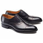 Carlos Santos Harold 8627 Cap Toe Oxfords Noir Shadow