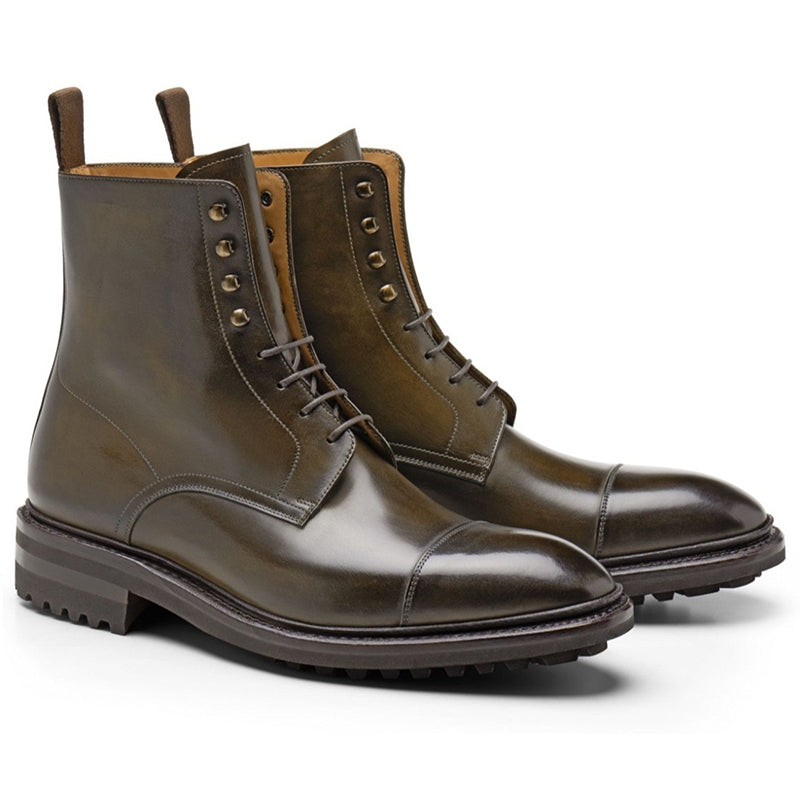 Carlos Santos Stallone 8866 Lace-up Boots Bosco