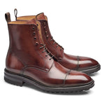 Carlos Santos Stallone 8866 Lace-up Boots Wine Shadow