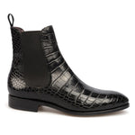 Carmina Alligator Chelsea Boots Black