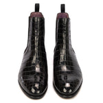 Carmina Alligator Chelsea Boots Black