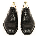 Carmina Alligator Oxfords 80386 Rain Black