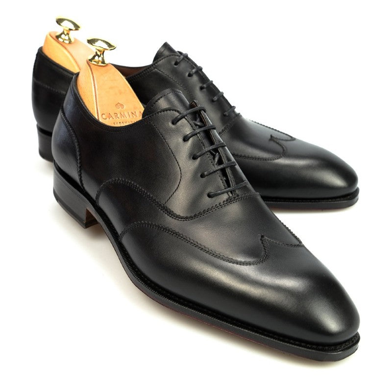Carmina Austerity Brogue Oxford 80270 Simpson Black Vegano
