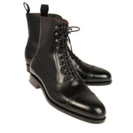 Carmina Balmoral Shell Cordovan Boots 80092 Forest Black