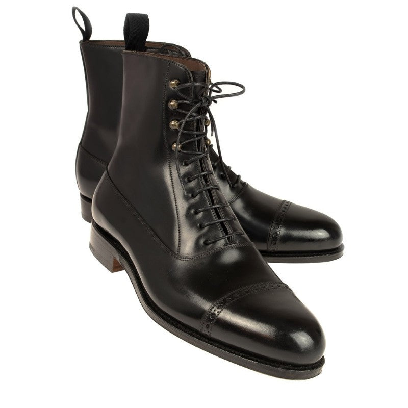 Carmina Balmoral Shell Cordovan Boots 80092 Forest Black
