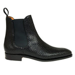 Carmina Braided Chelsea Boots 80306 Rain Black