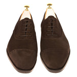 Carmina Cap Toe Oxfords 762 Rain Brown Suede