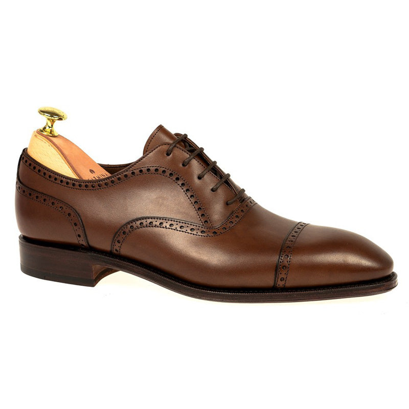 Carmina Cap Toe Oxfords 80105 Simpson Brown Vegano