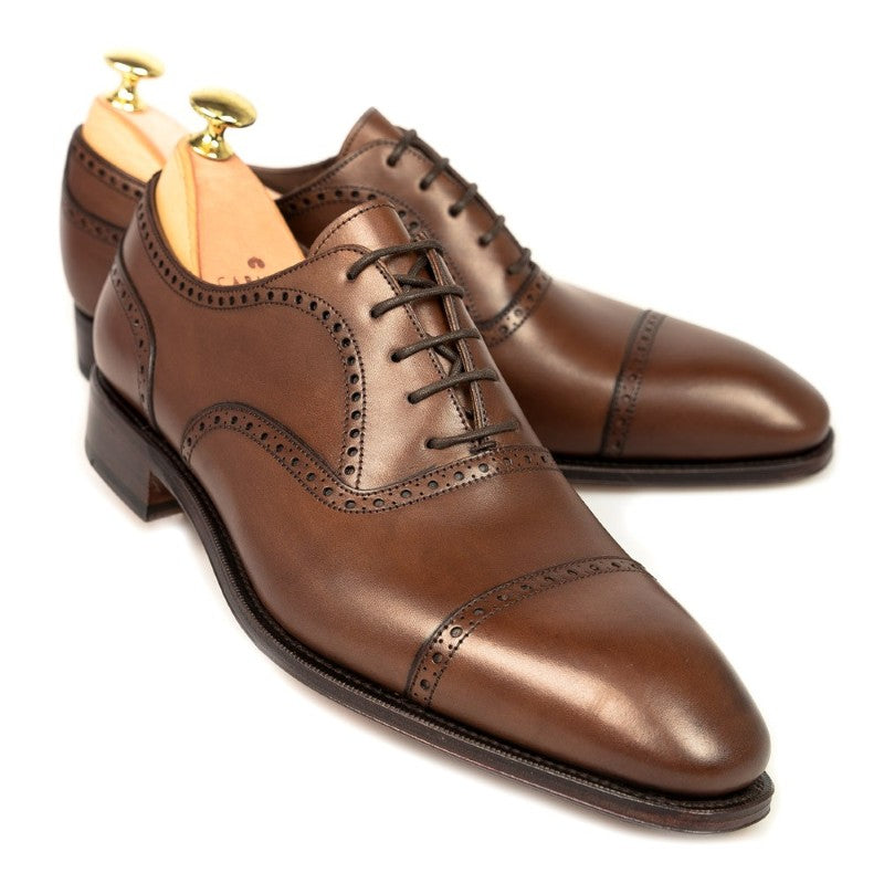 Carmina Cap Toe Oxfords 80105 Simpson Brown Vegano