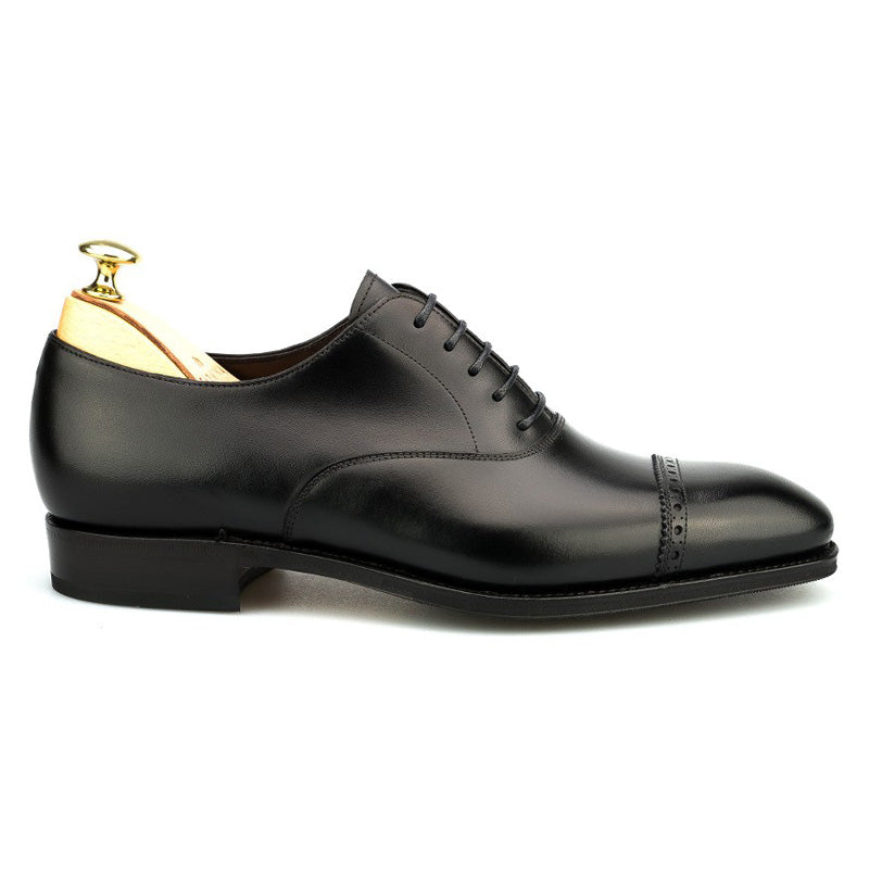 Carmina Cap Toe Oxfords 80201 Rain Black