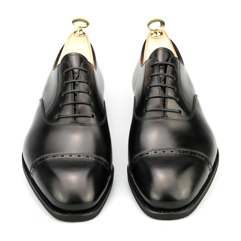 Carmina Cap Toe Oxfords 80201 Rain Black