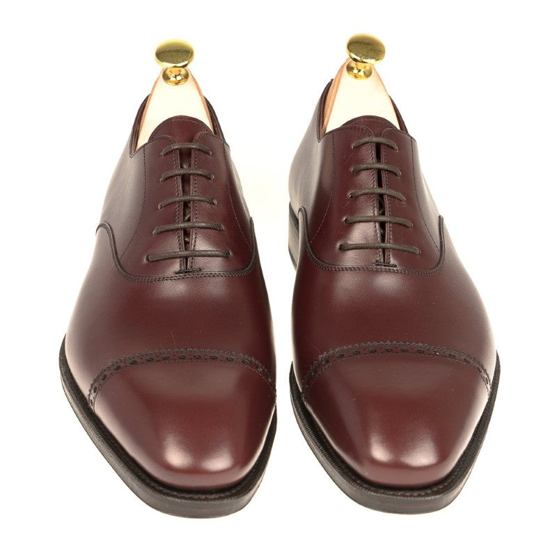 Carmina Cap Toe Oxfords 80201 Rain Burgundy