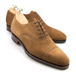 Carmina Cap Toe Oxfords 80201 Rain Snuff Suede