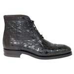 Carmina Crocodile Ankle Boots 80207 Soller Black