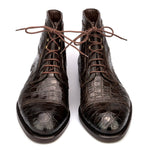 Carmina Crocodile Ankle Boots 80207 Soller Brown