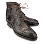 Carmina Crocodile Ankle Boots 80207 Soller Brown