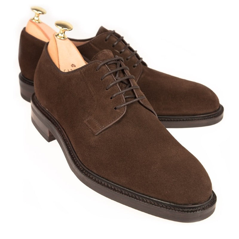Carmina Derby Shoes 531 Detroit Brown Suede