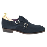 Carmina Double Monk 80281 Inca Navy Suede