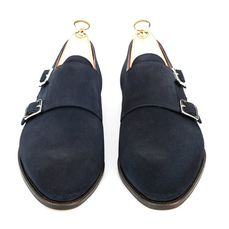Carmina Double Monk 80281 Inca Navy Suede