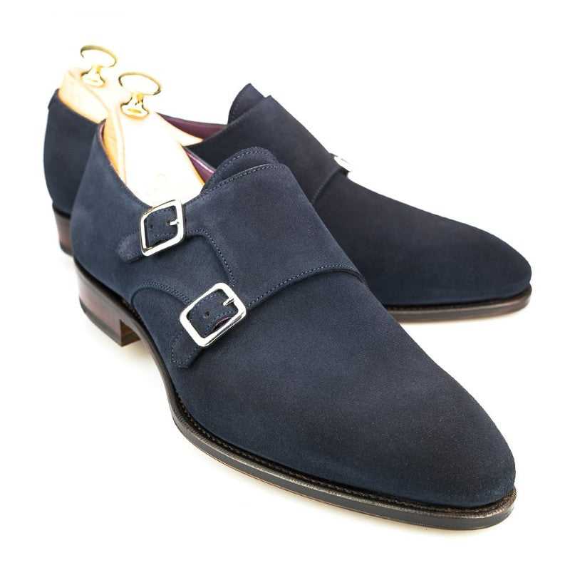 Carmina Double Monk 80281 Inca Navy Suede