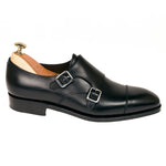 Carmina Double Monk Strap 10003 Rain Eee Black