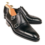 Carmina Double Monk Strap 10003 Rain Eee Black