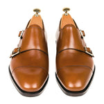 Carmina Double Monk Strap 10003 Rain Eee Tan