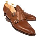 Carmina Double Monk Strap 10003 Simpson Tan