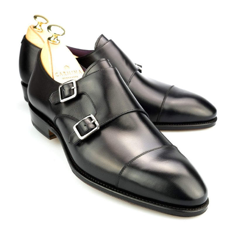 Carmina Double Monk Strap 80250 Inca Black