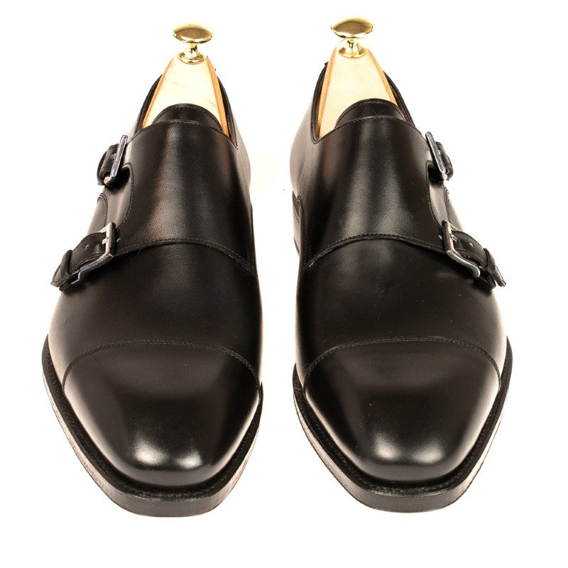 Carmina Double Monk Strap 80544 Rain Black