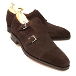 Carmina Double Monk Strap 80544 Rain Brown Suede