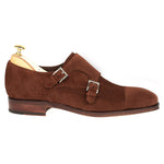 Carmina Double Monk Strap 80544 Rain Light Polo Suede