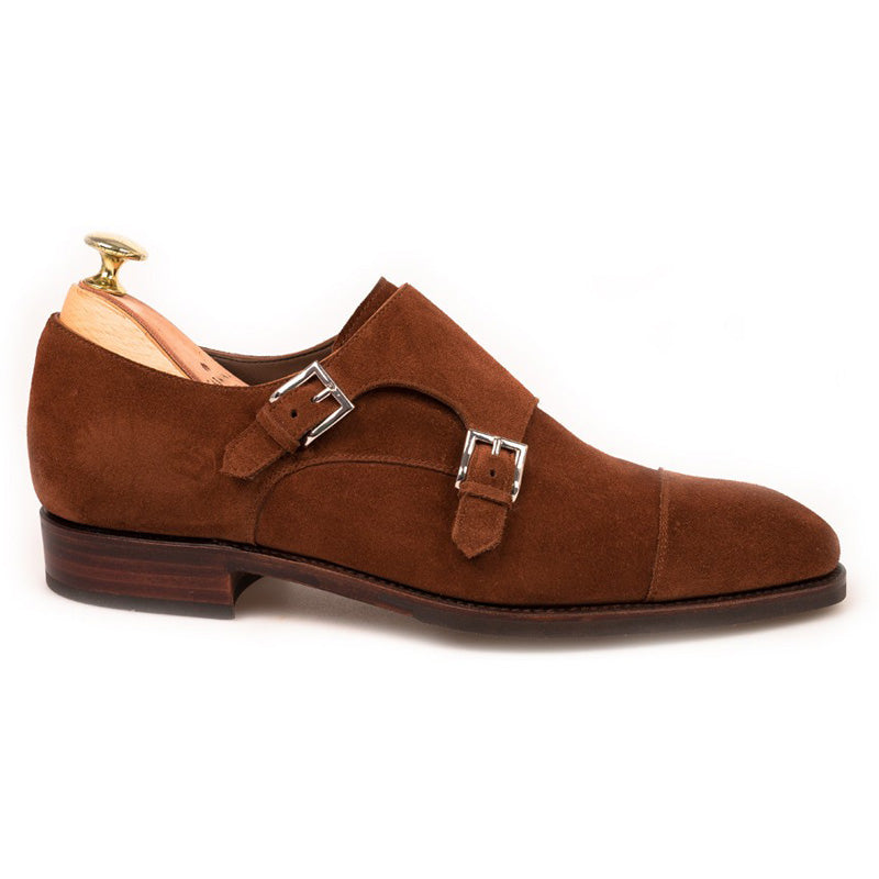 Carmina Double Monk Strap 80544 Rain Polo Suede