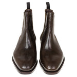 Carmina Lizard Chelsea Boots 80216 Rain Brown