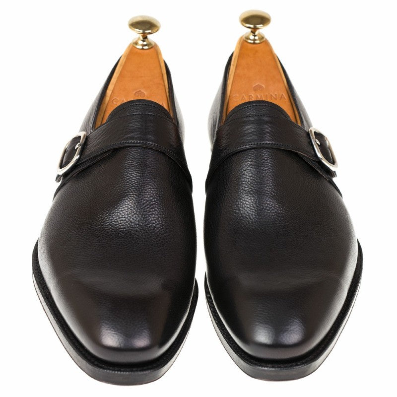 Carmina Monk Strap 80156 Rain Black Lama
