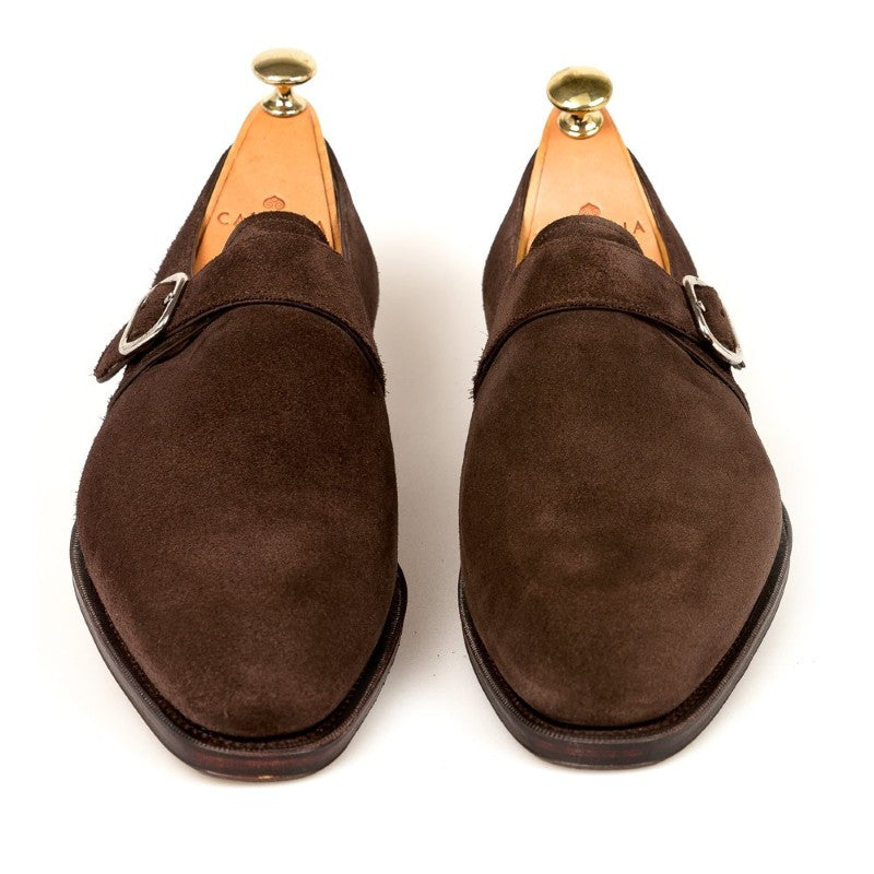 Carmina Monk Strap 80156 Rain Brown Suede