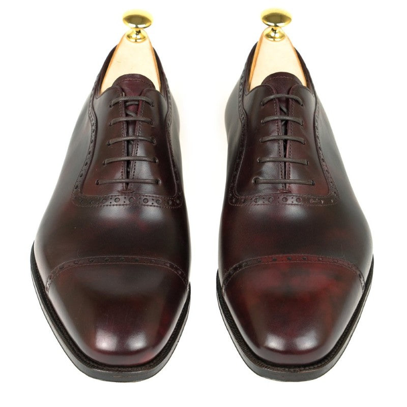 Carmina Museum Oxfords 80391 Rain Burgundy