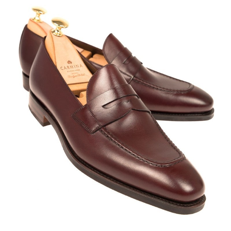 Carmina Penny Loafers 80158 Rain Burgundy