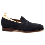Carmina Penny Loafers 80158 Rain Navy Suede
