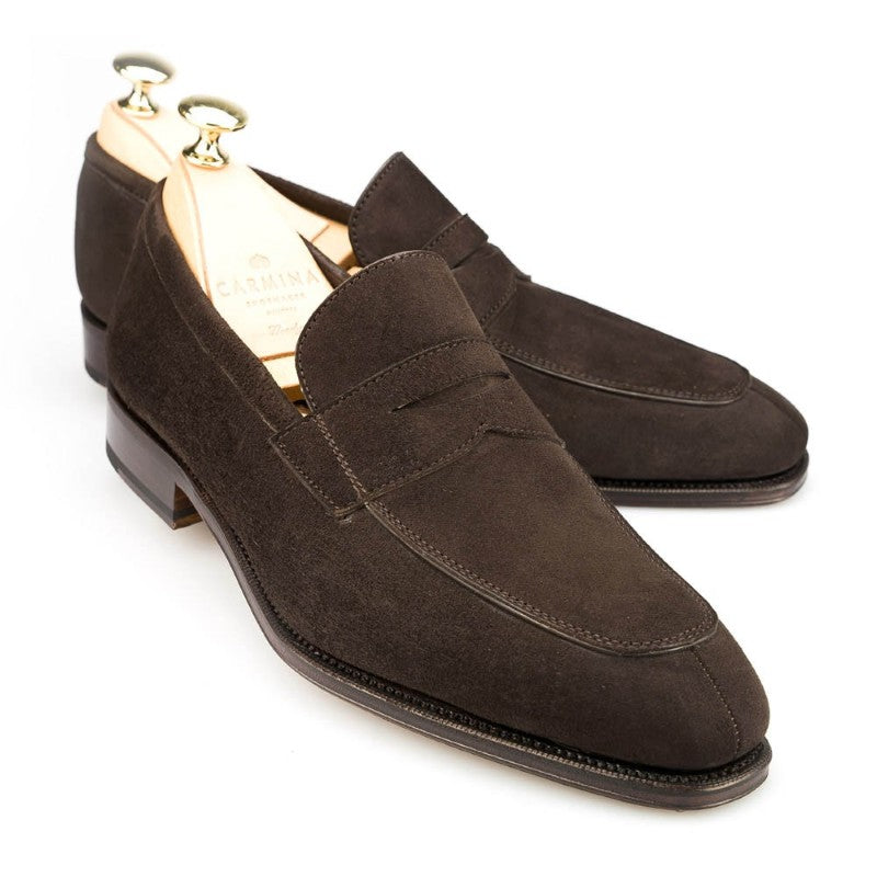 Carmina Penny Loafers 10082 Simpson Brown Suede