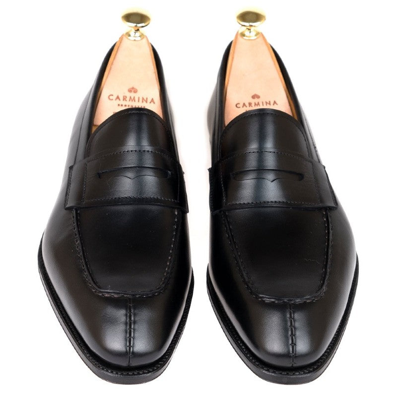 Carmina Penny Loafers 80190 Simpson Black