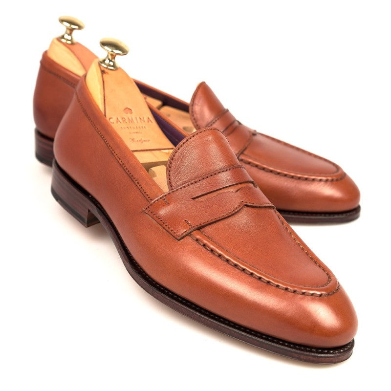 Carmina Penny Loafers 80191 Uetam Tan Suede