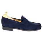 Carmina Penny Loafers 80290 Xim Navy Repello