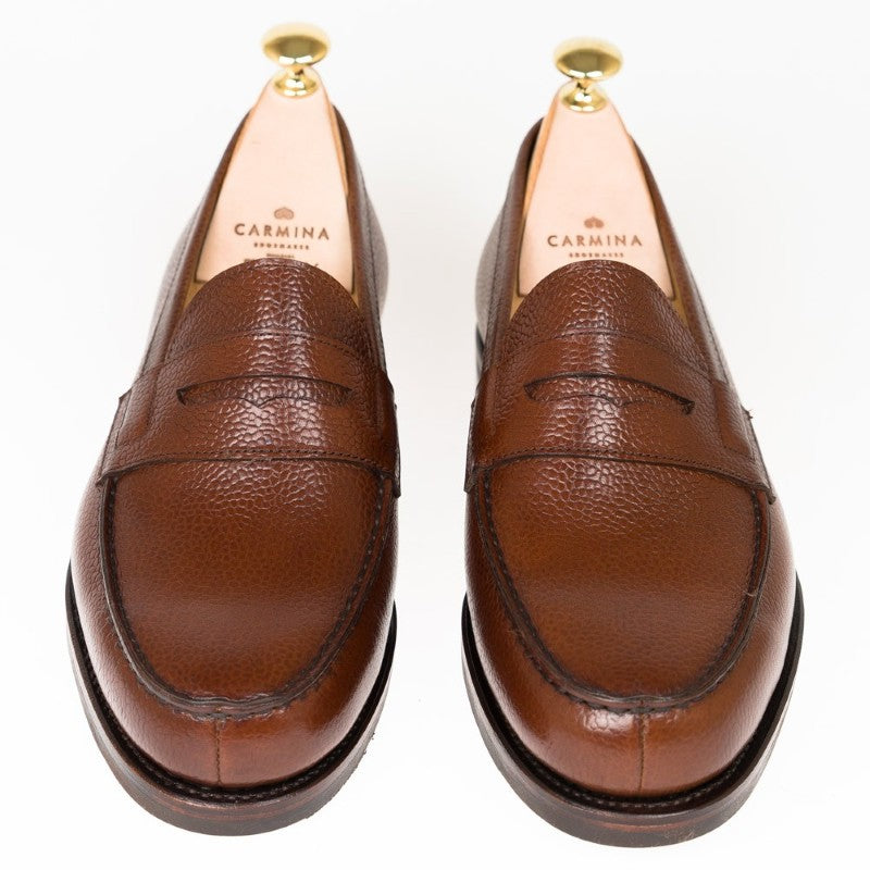 Carmina Penny Loafers 80578 Genova Chestnut