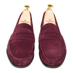 Carmina Penny Loafers 80579 Genova Burgundy Suede